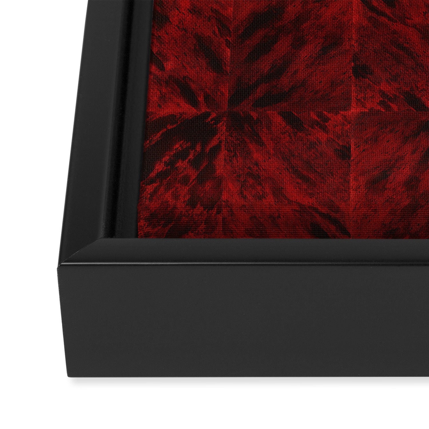 Faux Tortoiseshell 2 - Red Framed Canvas Print Gallery Image 3
