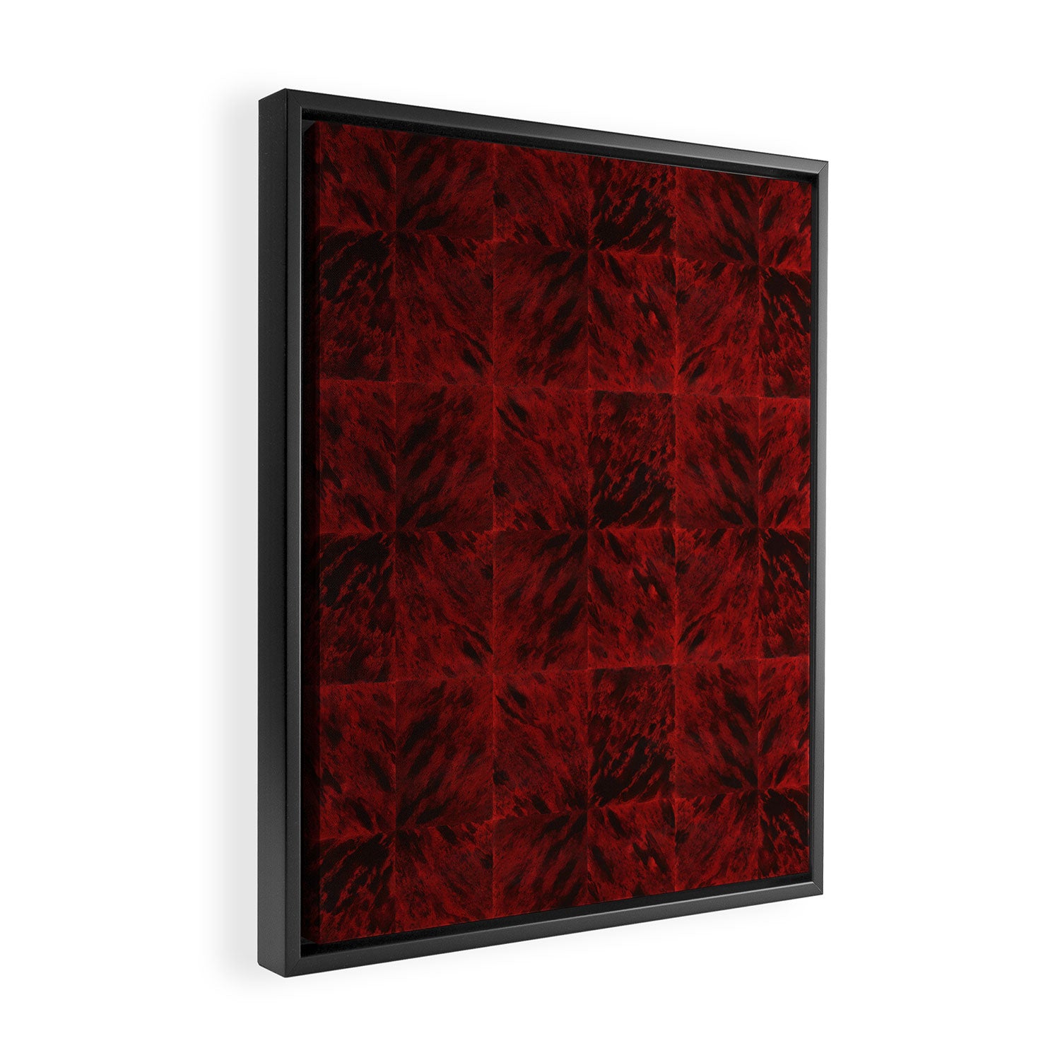 Faux Tortoiseshell 2 - Red Framed Canvas Print Gallery Image 2