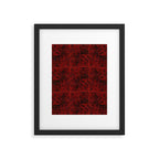 Faux Tortoiseshell 2 - Red Framed Art Print Gallery Image 6