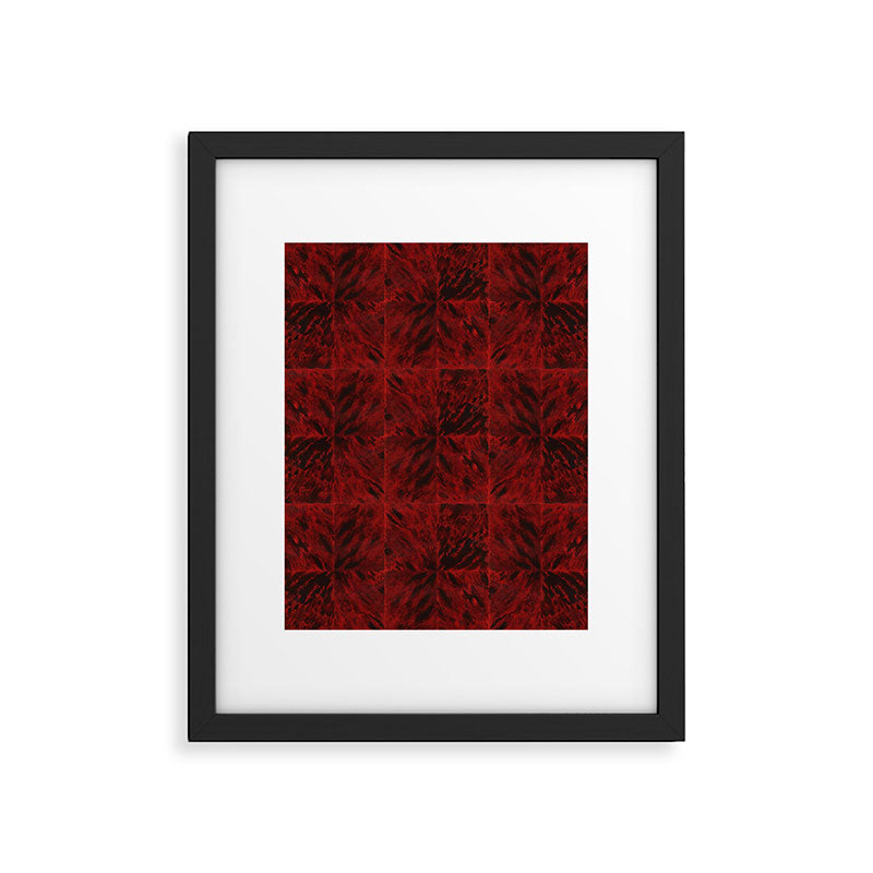 Faux Tortoiseshell 2 - Red Framed Art Print Gallery Image 6
