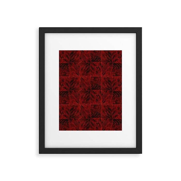 Faux Tortoiseshell 2 - Red Framed Art Print Gallery Image 1