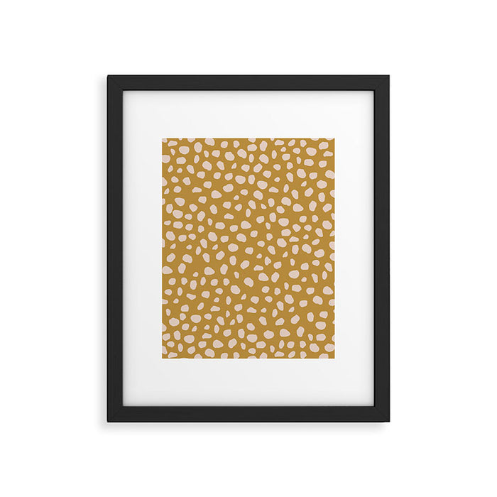 Jaguar | Yellow Framed Art Print Gallery Image 1