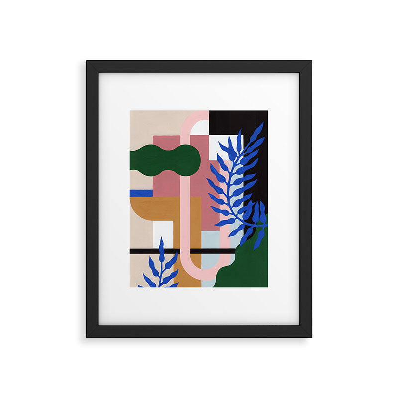 Leather Fern Framed Art Print Gallery Image 5