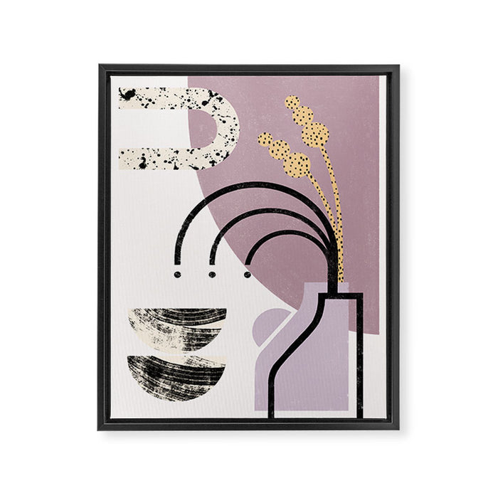 Lilac Vase Framed Canvas Print Gallery Image 1
