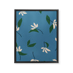 Sprouts | Blue Framed Canvas Print Gallery Image 6