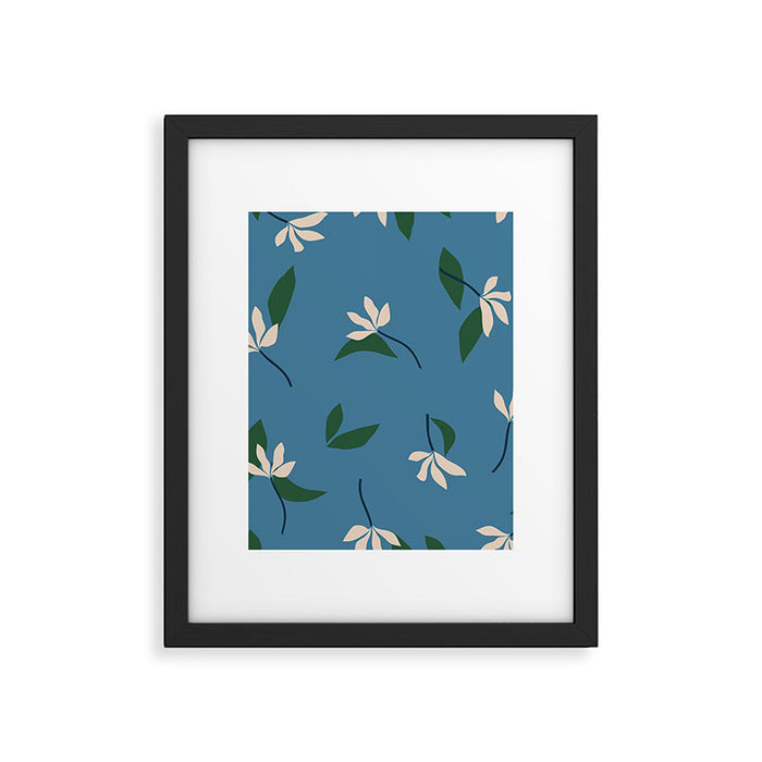 Sprouts | Blue Framed Art Print Gallery Image 1
