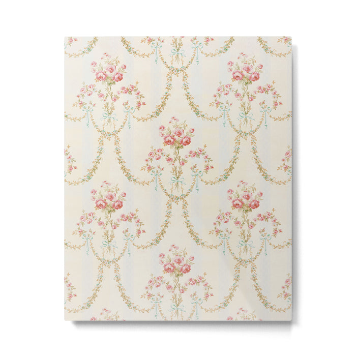 My Paris Apartment Rococo Vintage Wallpaper  Metal Print Gallery Image 1