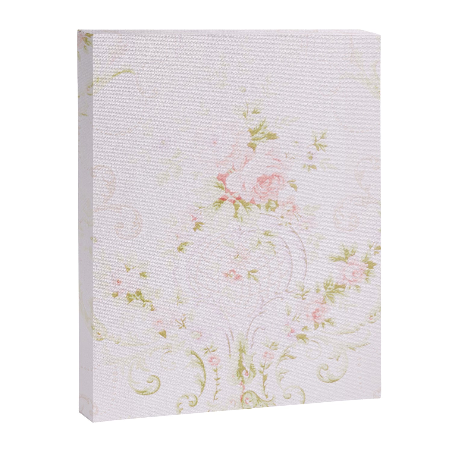 Parisian Shabby Chic Roses Vintage Wallpaper  Canvas Print Gallery Image 3