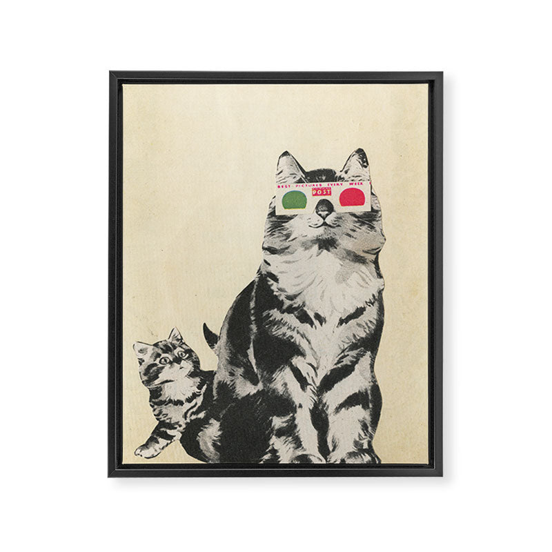 3D Glasses Framed Canvas Print Gallery Image 6