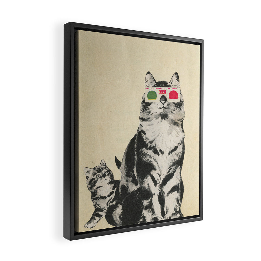 3D Glasses Framed Canvas Print Gallery Image 2