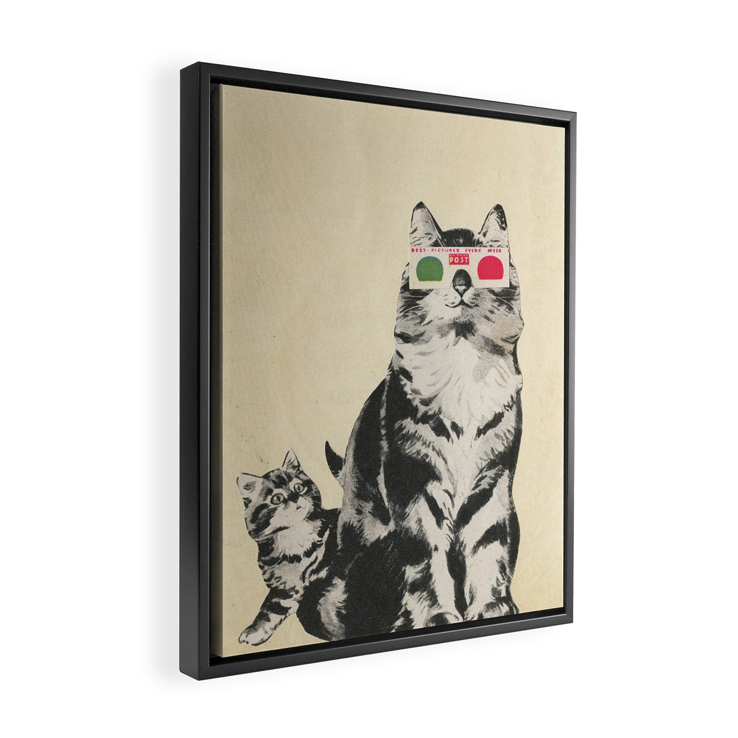 3D Glasses Framed Canvas Print Gallery Image 2