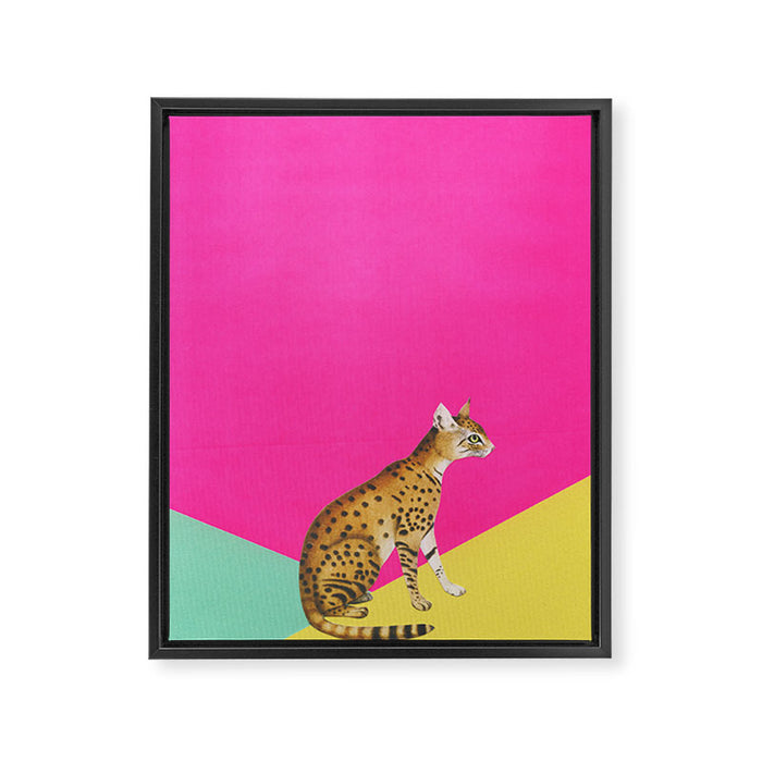 Big Cat Framed Canvas Print Gallery Image 1