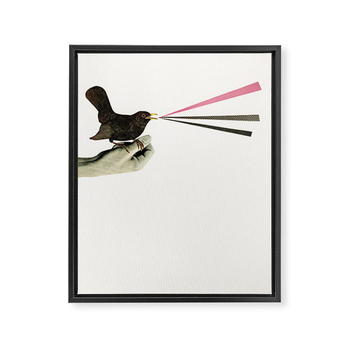 Bird in the Hand Framed Canvas Print Gallery Image 1