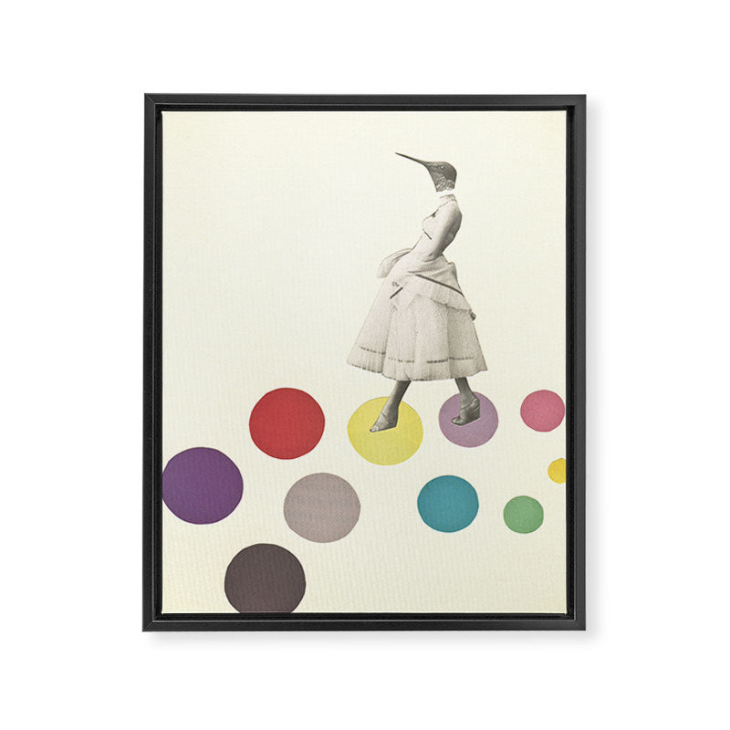 Bird Lady Framed Canvas Print Gallery Image 6