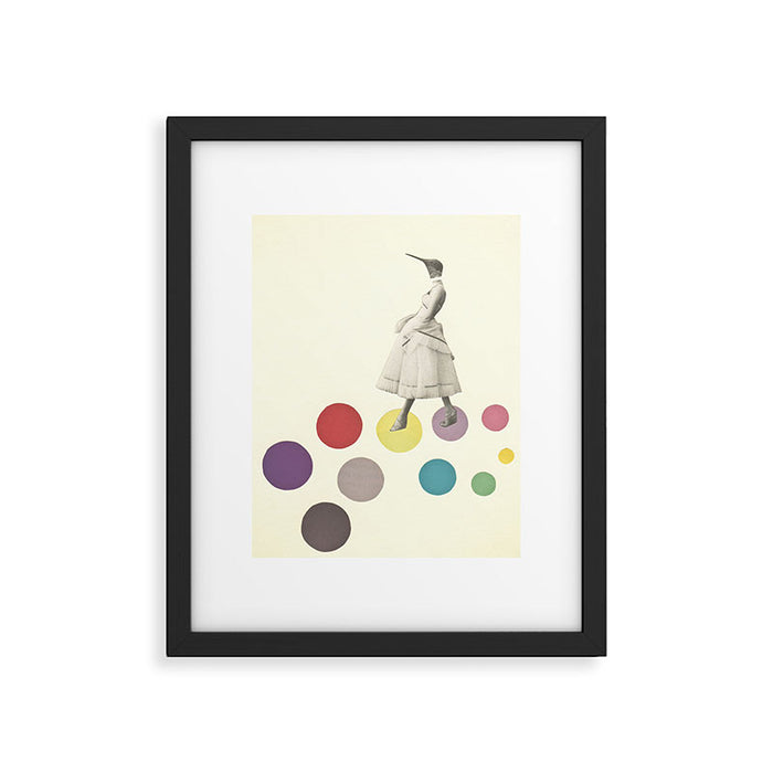 Bird Lady Framed Art Print Gallery Image 1