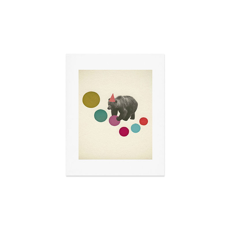 Birthday Bear Art Print Gallery Image 1