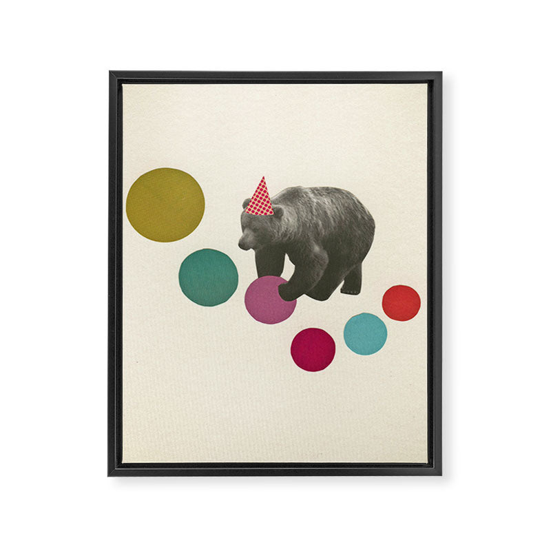 Birthday Bear Framed Canvas Print Gallery Image 6