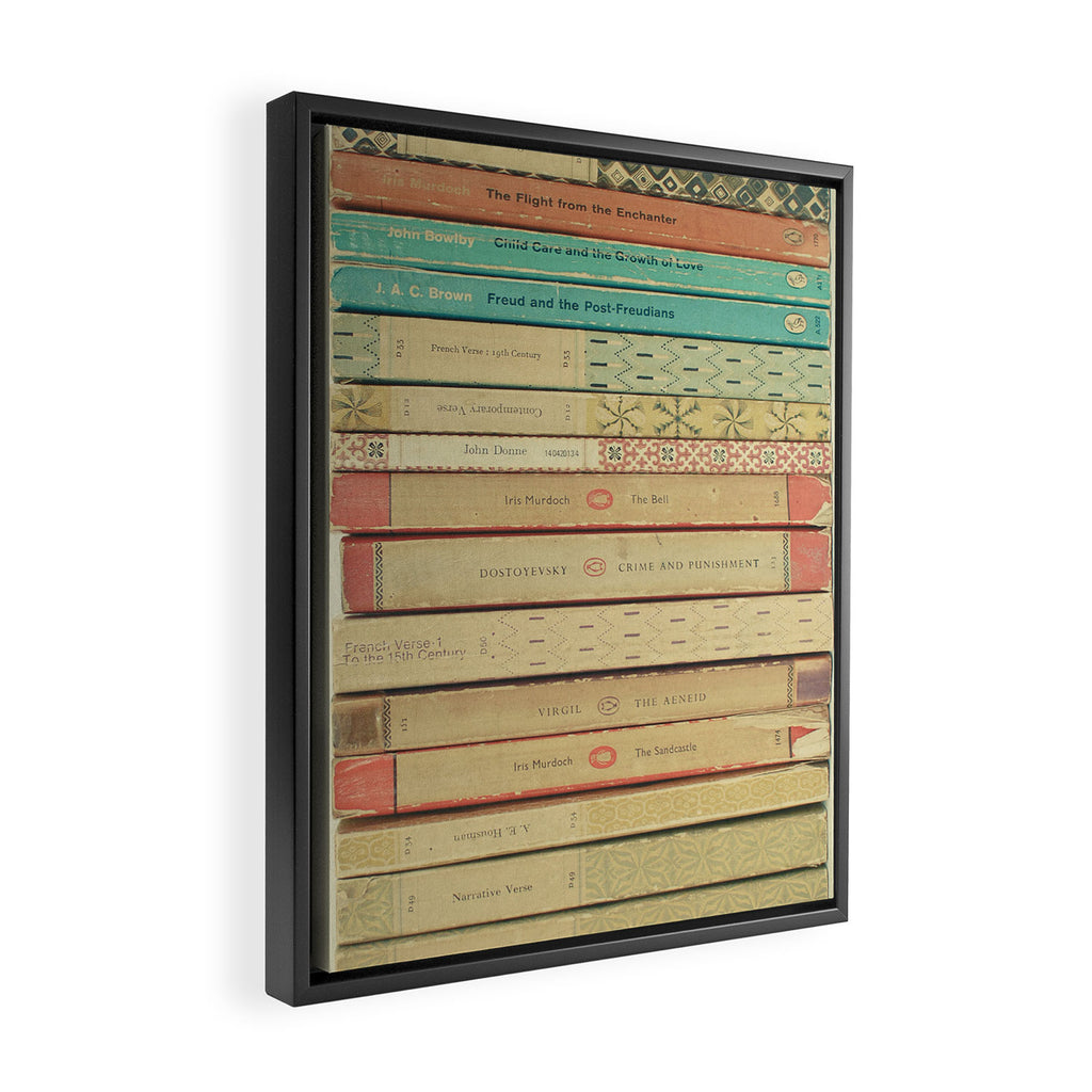 Books Framed Canvas Print Gallery Image 2