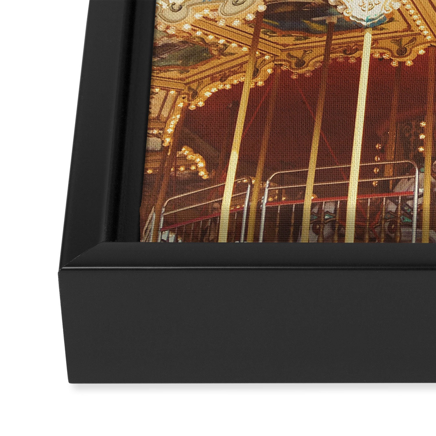 Carousel Lights Framed Canvas Print Gallery Image 3