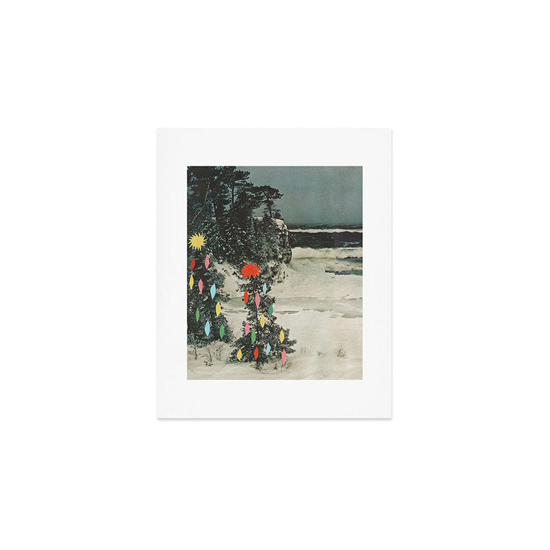 Christmas Beach Art Print Gallery Image 1