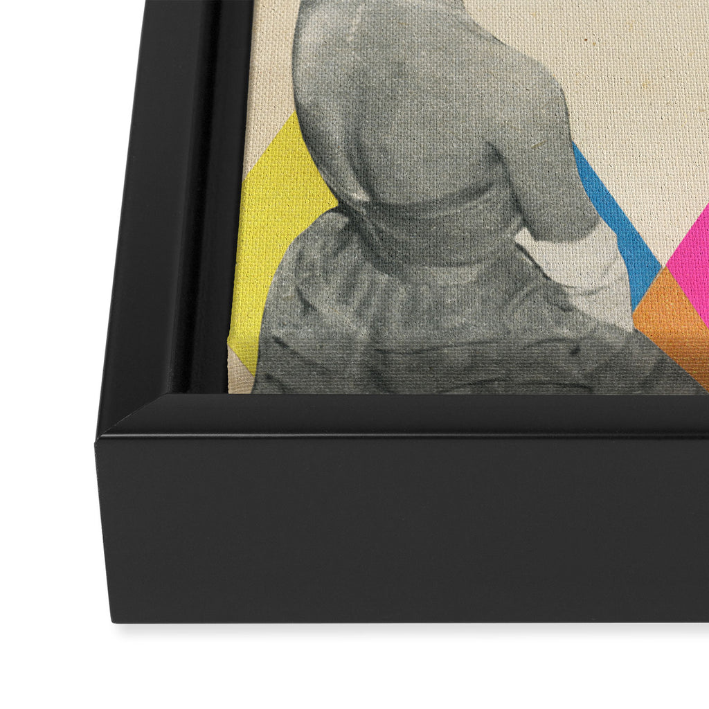 Contemplative Framed Canvas Print Gallery Image 3