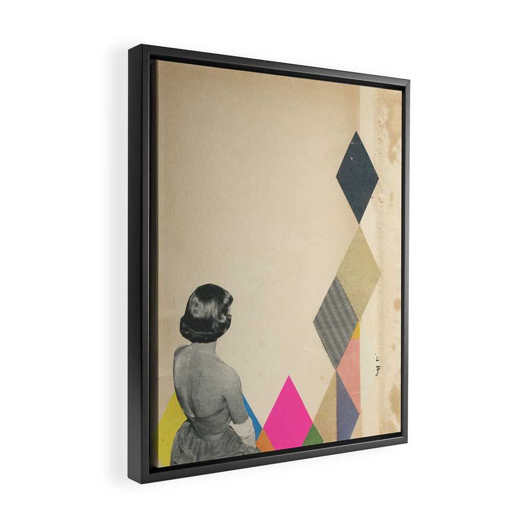Contemplative Framed Canvas Print Gallery Image 2