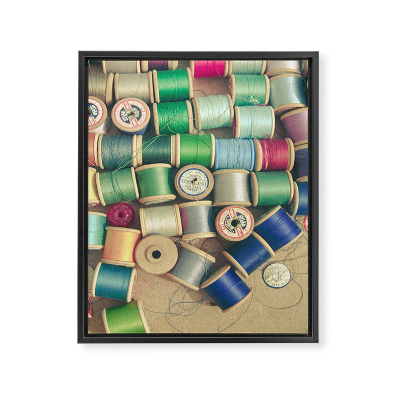 Cotton Reels Framed Canvas Print Gallery Image 8