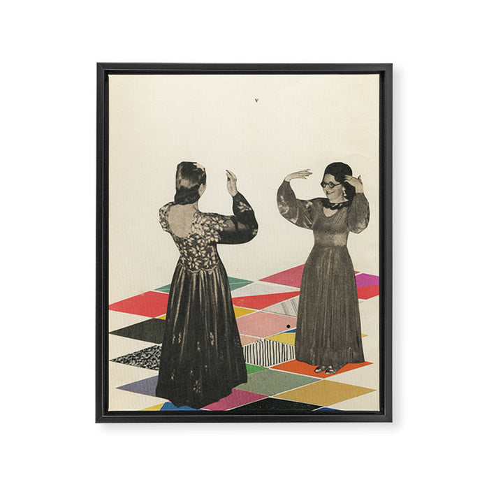 Dance Floor Framed Canvas Print Gallery Image 1