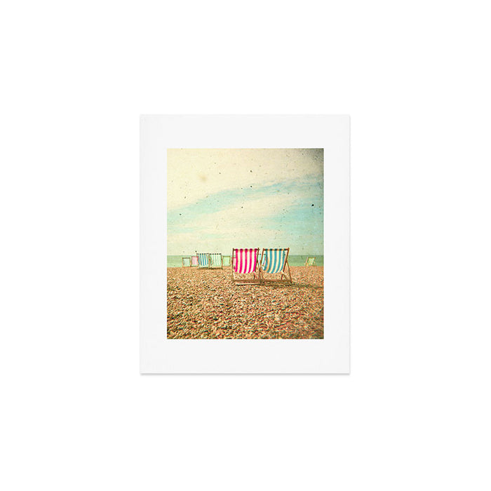 Deckchairs Art Print Gallery Image 1