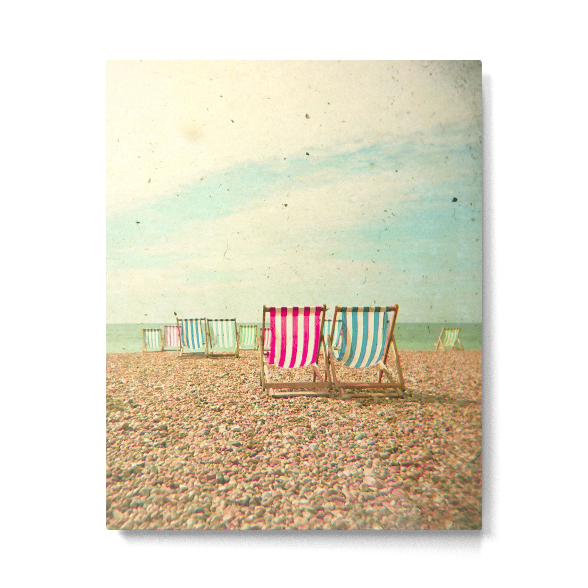 Deckchairs Metal Print Gallery Image 6