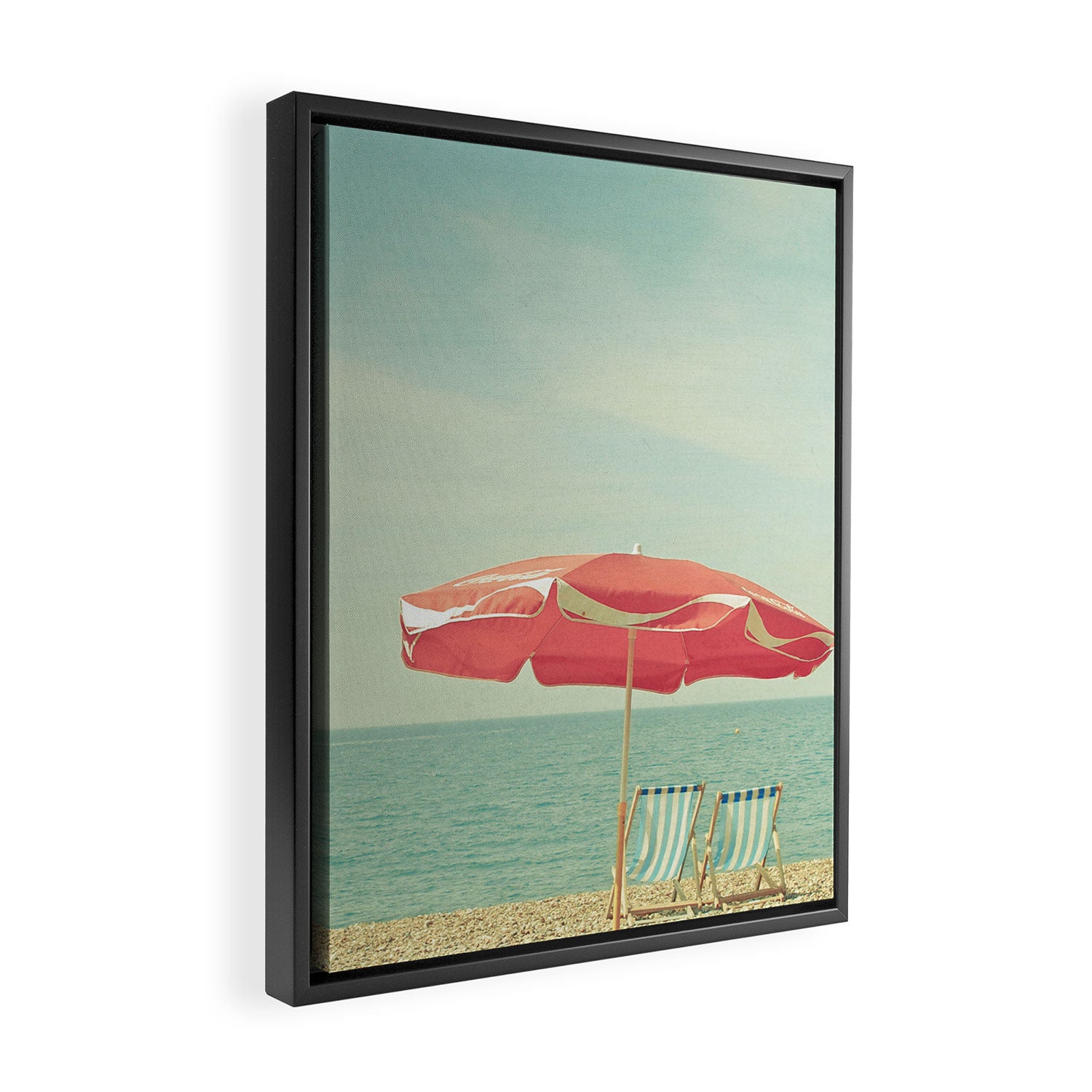 Deserted Beach Framed Canvas Print Gallery Image 2
