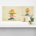 Dinosaur Antics Canvas Print Gallery Image 3