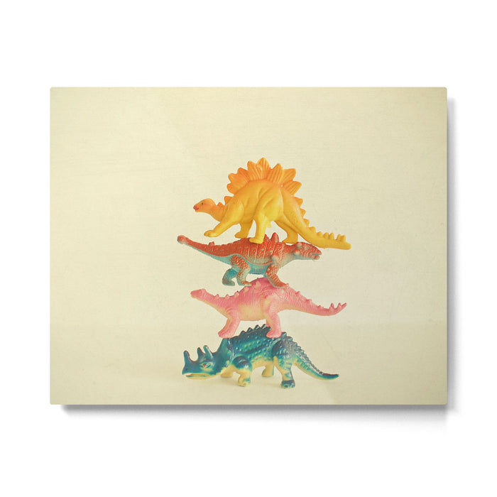 Dinosaur Antics Metal Print Gallery Image 1
