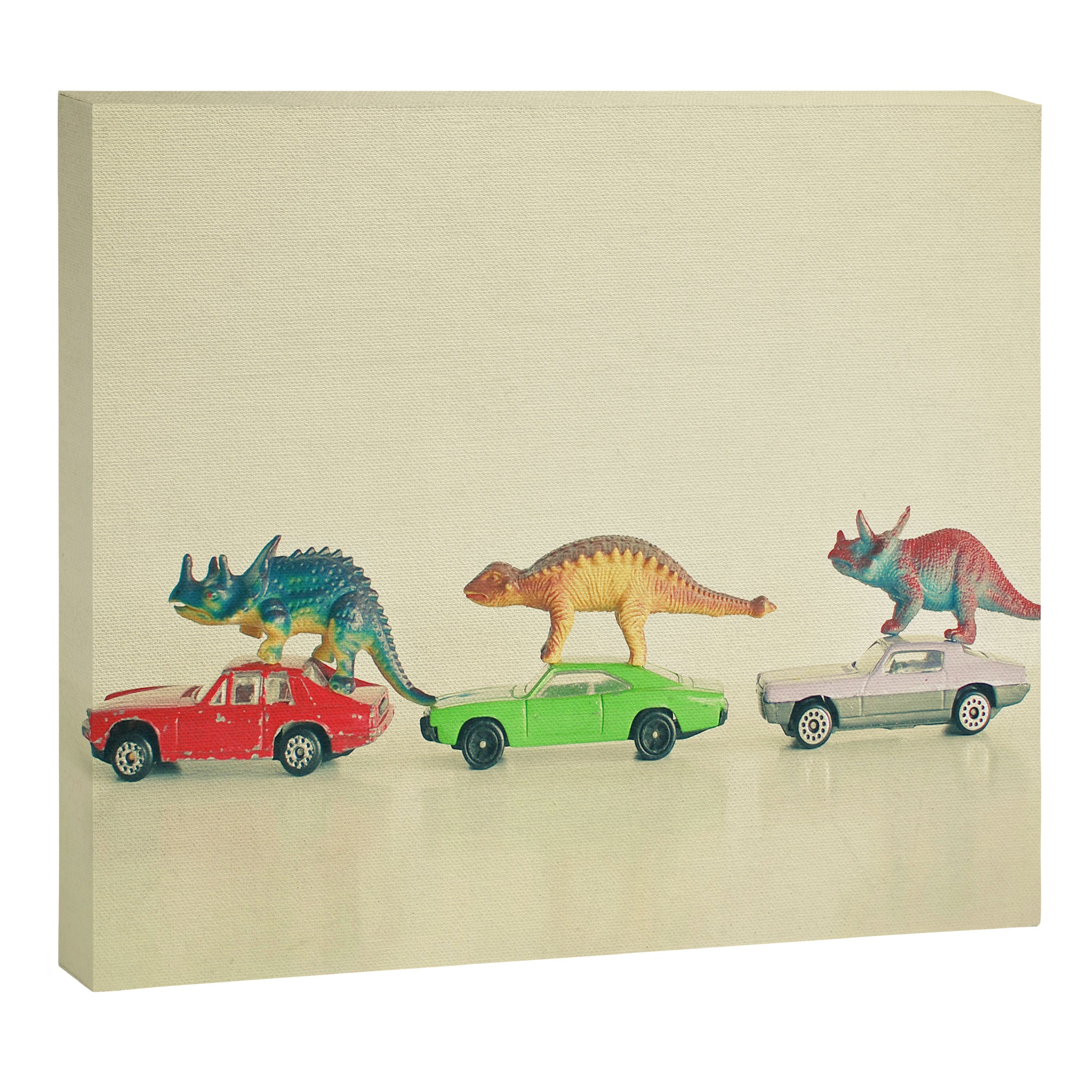 Dinosaurs Ride Cars Canvas Print Gallery Image 12