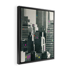Discos in New York Framed Canvas Print Gallery Image 2