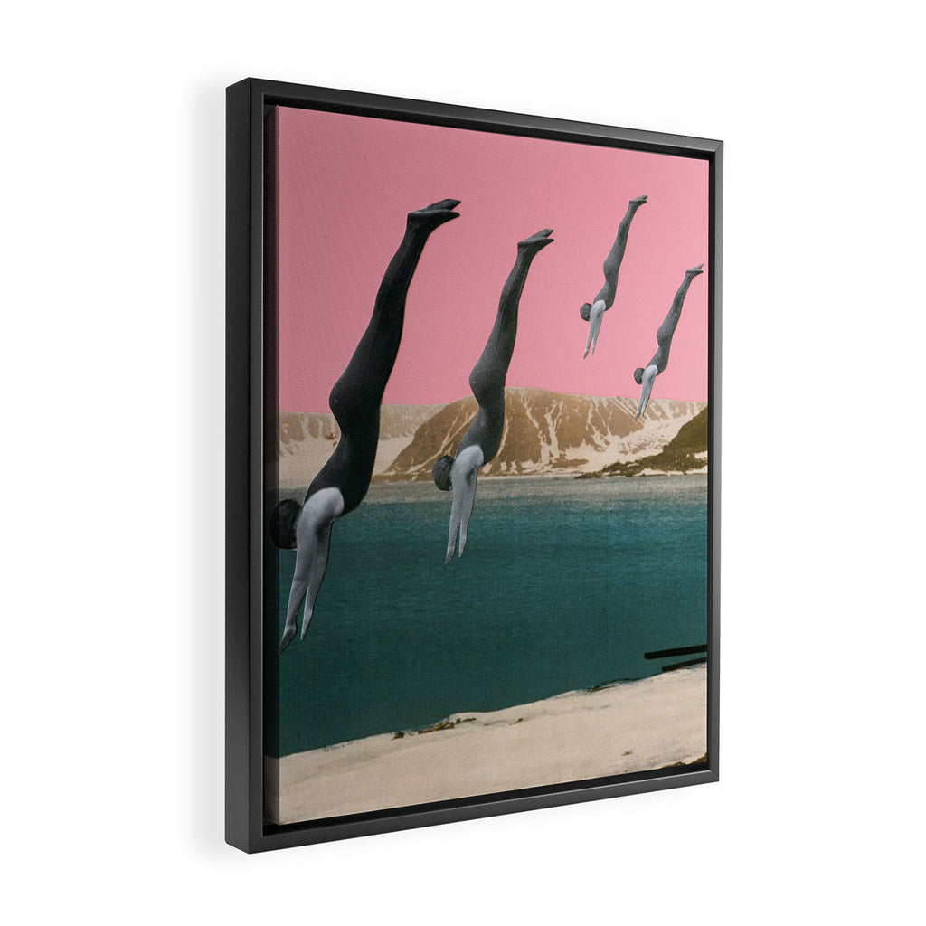 Dive Framed Canvas Print Gallery Image 2