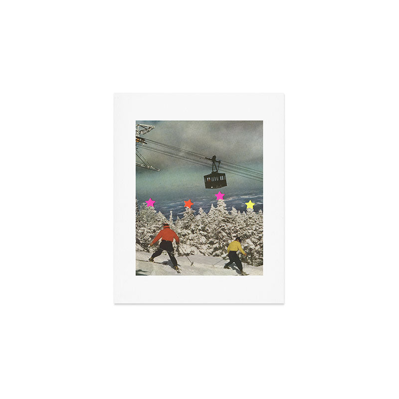 Drunk Skiing Art Print Gallery Image 1