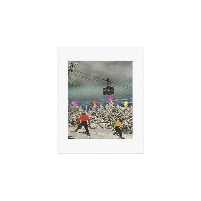 Drunk Skiing Art Print Gallery Image 1
