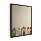 Eclectic Beach Huts Framed Canvas Print Gallery Image 2