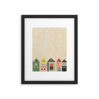 Eclectic Beach Huts Framed Art Print Gallery Image 5