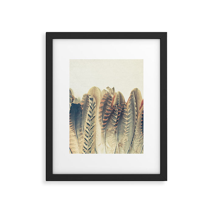 Feather Dip Framed Art Print Gallery Image 1