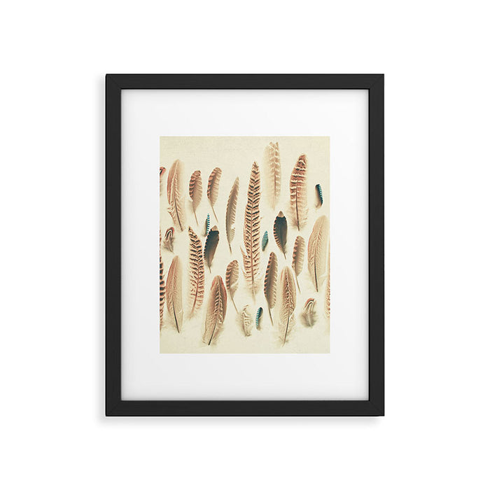Found Feathers Framed Art Print Gallery Image 1