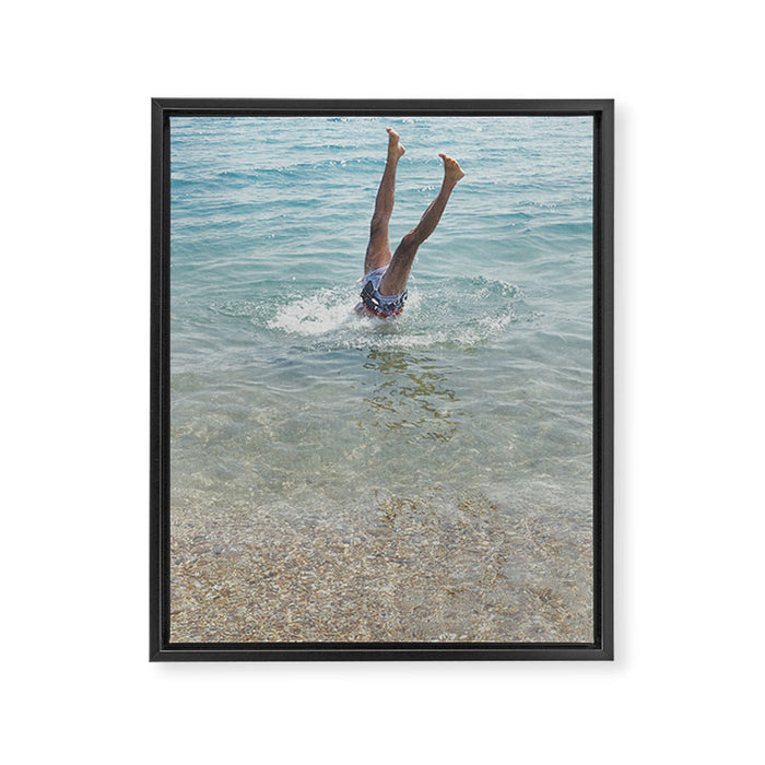 Handstand Framed Canvas Print Gallery Image 1