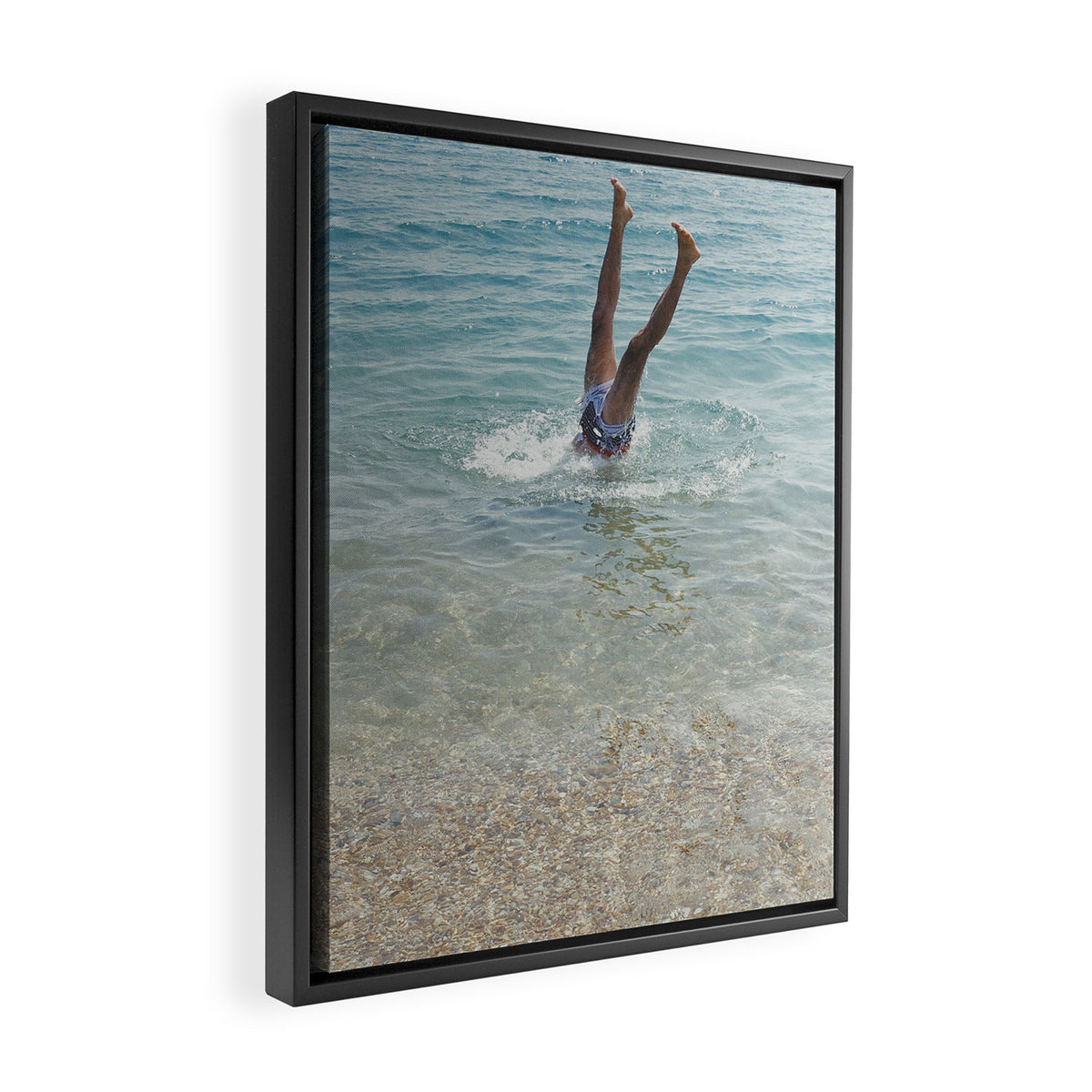 Handstand Framed Canvas Print Gallery Image 2