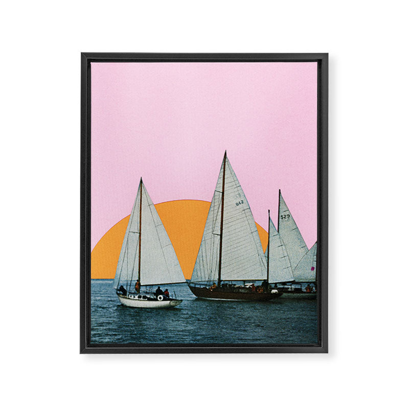 Into the Sunset Framed Canvas Print Gallery Image 6