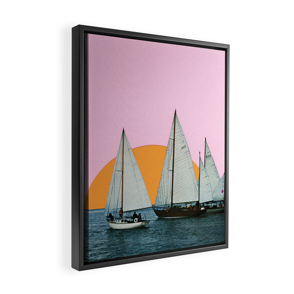 Into the Sunset Framed Canvas Print Gallery Image 2