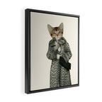 Kitten Dressed as Cat Framed Canvas Print Gallery Image 2