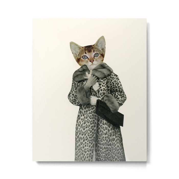 Kitten Dressed as Cat Metal Print Gallery Image 1