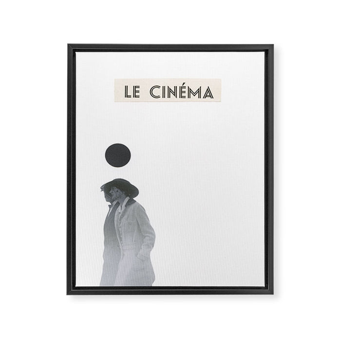 Le Cinema Framed Canvas Print Gallery Image 1