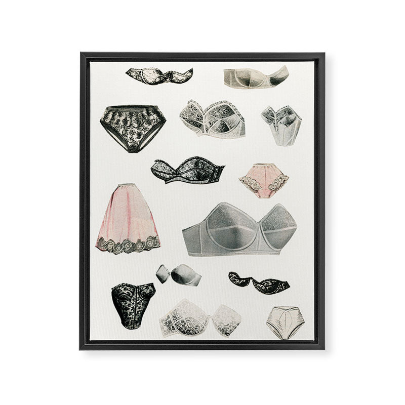 Lingerie Framed Canvas Print Gallery Image 6